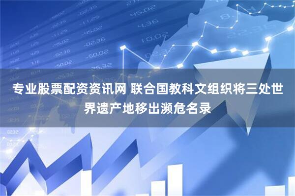 专业股票配资资讯网 联合国教科文组织将三处世界遗产地移出濒危名录